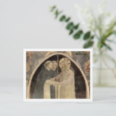 Christus begrüßt zwei dominikanische Friars (fresc Postkarte (Stehend Vorderseite)