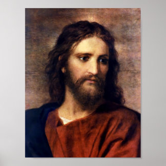 Christus bei 33 von Heinrich Hofmann Poster