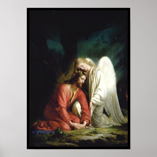 Christus bei Gethsemane, religiös Poster (Vorne)