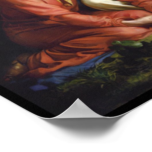 Christus bei Gethsemane, religiös Poster (Ecke)