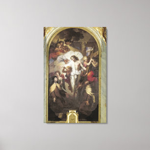 Christus belebte wieder leinwanddruck