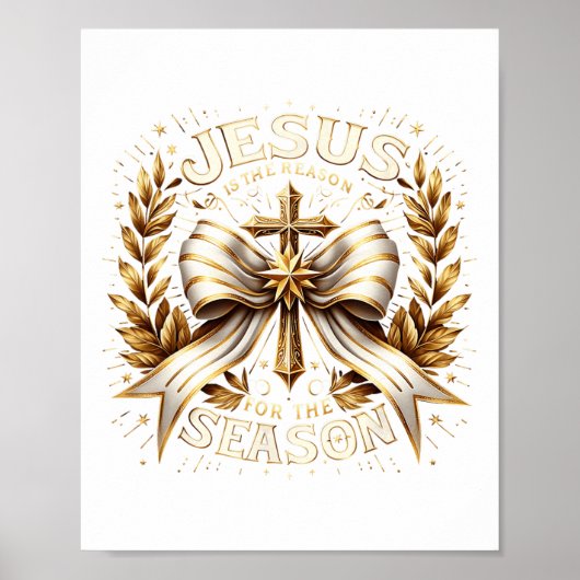 Christus Christlich Jesus ist der Grund Poster (Vorne)