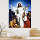 Christus Consolator von Carl Bloch Poster (Küche)