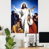 Christus Consolator von Carl Bloch Poster (Heimbüro)