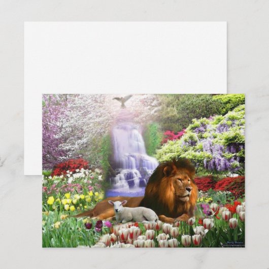 Christus, das Lamm Gottes Postkarte (Vorne/Hinten)