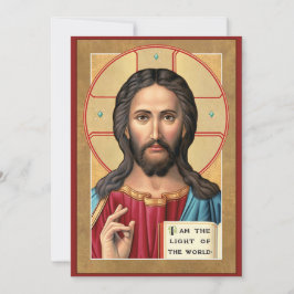 Christus das Licht der Welt Feiertagskarte