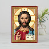 Christus das Licht der Welt Folieneinladung (Stehend vorne)