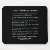Christus Definition eines Christlichen Bibelverses Mousepad (Vorne)