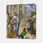 Christus, der das blinde heilt keramikornament (Links)