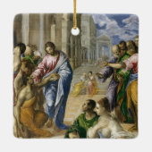 Christus, der das blinde heilt keramikornament (Rückseite)