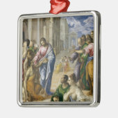 Christus, der das blinde heilt silbernes ornament (Links)