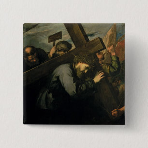 Christus, der das Kreuz, 1635 trägt Button