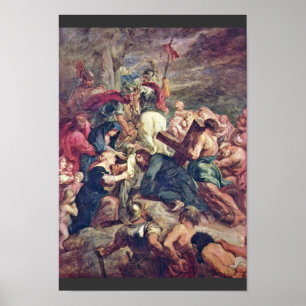 Christus, der das Kreuz durch Rubens Peter Paul Poster