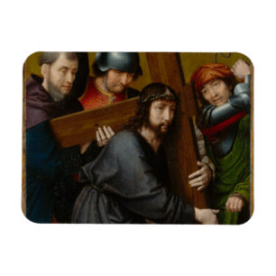 Christus, der das Kreuz, mit der Kreuzigung trägt Magnet