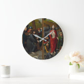 Christus, der das Kreuz trägt Große Wanduhr (Zuhause)