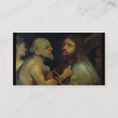 Christus, der das Kreuz trägt Visitenkarte (Rückseite)