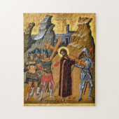 Christus, der das orthodoxe Christliche Symbol trä Puzzle (Vertikal)