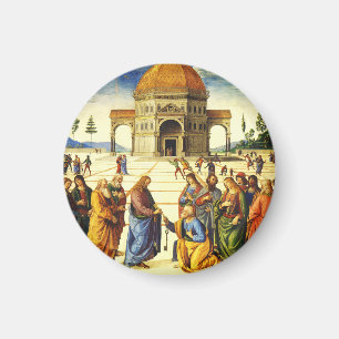 Christus, der dem Heiligen Peter die Schlüssel gib Magnet