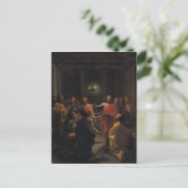 Christus, der die Eucharistin einführt Postkarte (Stehend Vorderseite)