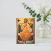 Christus, der die Evangeliumskarte hält Platzkarte (Stehend Vorderseite)