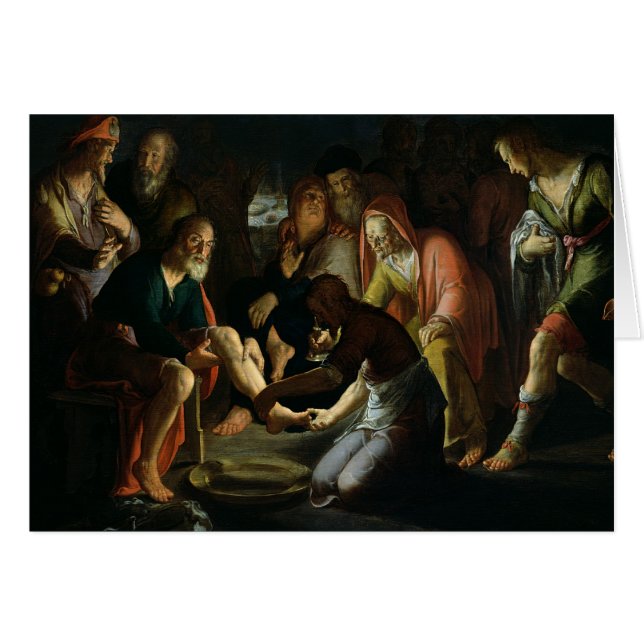 Christus, der die Füße der Schüler, 1623 wäscht (Vorderseite (Horizontal))