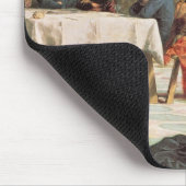 Christus, der die Füße der Schüler 2 wäscht Mousepad (Ecke)