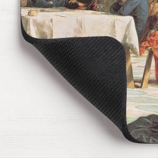 Christus, der die Füße der Schüler 2 wäscht Mousepad (Ecke)