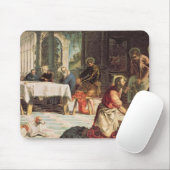 Christus, der die Füße der Schüler 2 wäscht Mousepad (Mit Mouse)