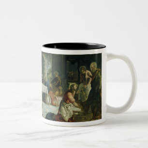 Christus, der die Füße der Schüler, c.1547 wäs Zweifarbige Tasse