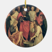 Christus, der die Füße der Schüler wäscht Keramik Ornament (Hinten)