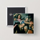 Christus, der die Geldwechsler fährt Button (Vorne & Hinten)