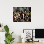 Christus, der die Händler aus dem Tempel treibt Poster (Heimbüro)