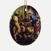 Christus, der die Kaufleute vom Tempel fährt Keramik Ornament (Rechts)