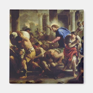 Christus, der die Kaufleute vom Tempel fährt Magnet