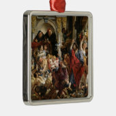 Christus, der die Kaufleute vom Tempel fährt Silbernes Ornament (Rechts)