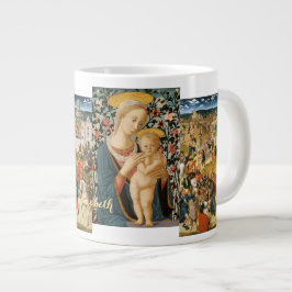 Christus, der die Madonna mit dem Kind Jesus verkö Jumbo-Tasse