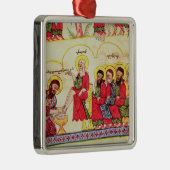Christus, der die Schülerfüße wäscht Silbernes Ornament (Rechts)