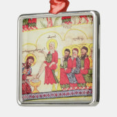Christus, der die Schülerfüße wäscht Silbernes Ornament (Links)