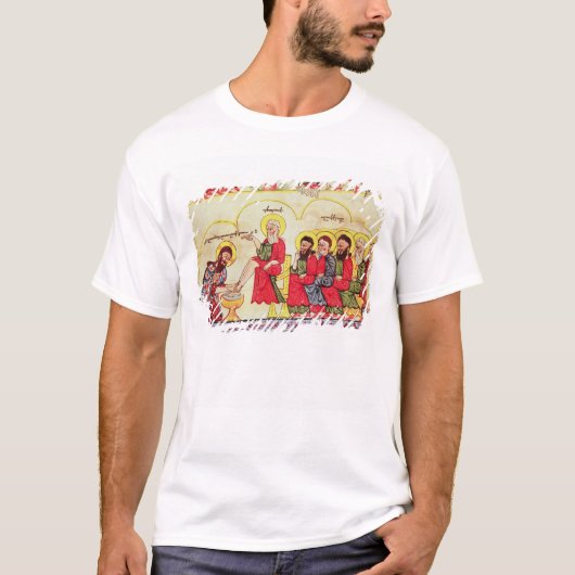 Christus, der die Schülerfüße wäscht T-Shirt (Vorderseite)