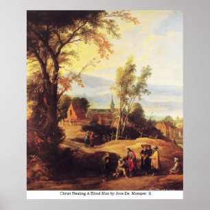 Christus, der einen blinden Mann durch Joos De Poster
