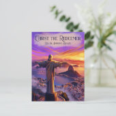 Christus der Erlöser Brasilien Postkarte (Stehend Vorderseite)