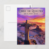 Christus der Erlöser Brasilien Postkarte (Vorne/Hinten)