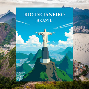 Christus der Erlöser, Brasilien Rio de Janeiro Vin Postkarte