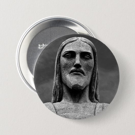 Christus der Erlöser Button (Vorne & Hinten)