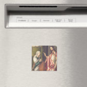 Christus der Erlöser, der eine Frau segnet (Tafel) Magnet (In Situ (Geschirrspüler))