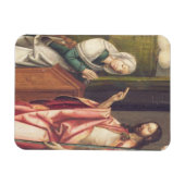 Christus der Erlöser, der eine Frau segnet (Tafel) Magnet (Horizontal)