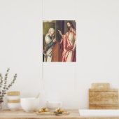 Christus der Erlöser, der eine Frau segnet (Tafel) Poster (Küche)