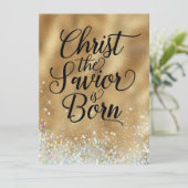 Christus der Erlöser ist geboren Christliche Weihn (Stehend Vorderseite)