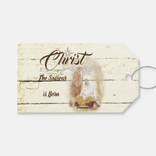 Christus der Erlöser ist geboren Geschenkanhänger
