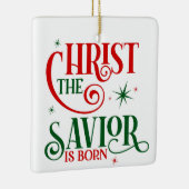 Christus der Erlöser ist Geboren Keramikornament (Rechts)